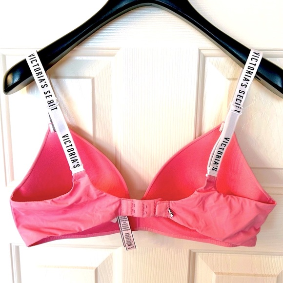 VICTORIA’S SECRET Logo Pink Bra - Picture 2 of 6